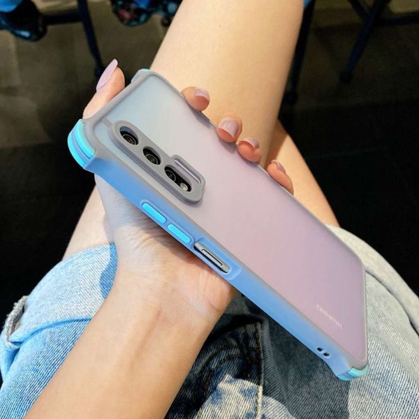 

four corner anti falling vivo x27 mobile phone case x23 magic color protective cover transparent frosted x30 creative color contrast x