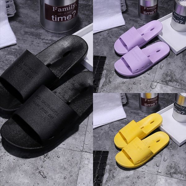 

bdw and classical hole rubber slippers men's mop slippers sandals women's designer slippers fashion beach shoes flat, Black