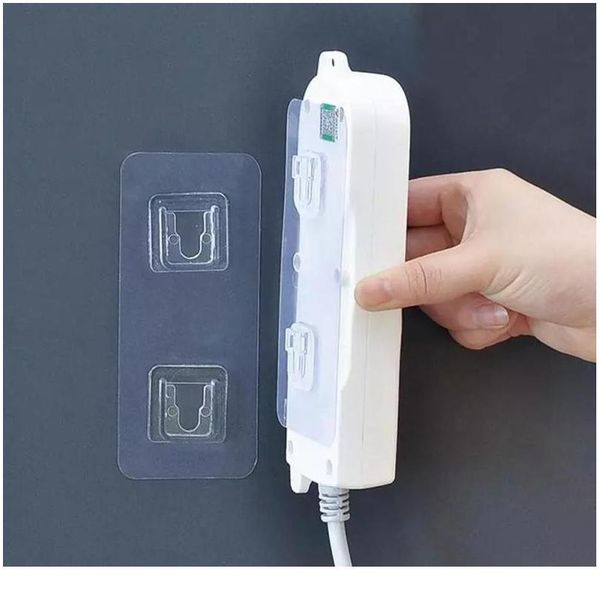 

double-sided adhesive hooks socket holder hook transparent hooks suction cup sucker wall storage holder bathroom adhes wmthfx
