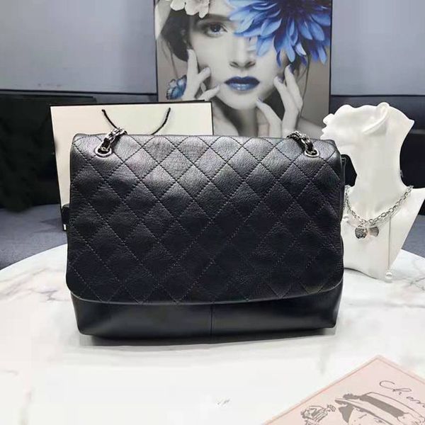 

high-quality first layer cowhide diagonal handbag women's one-shoulder casual chain bag women's messenger bag women shopping bag p