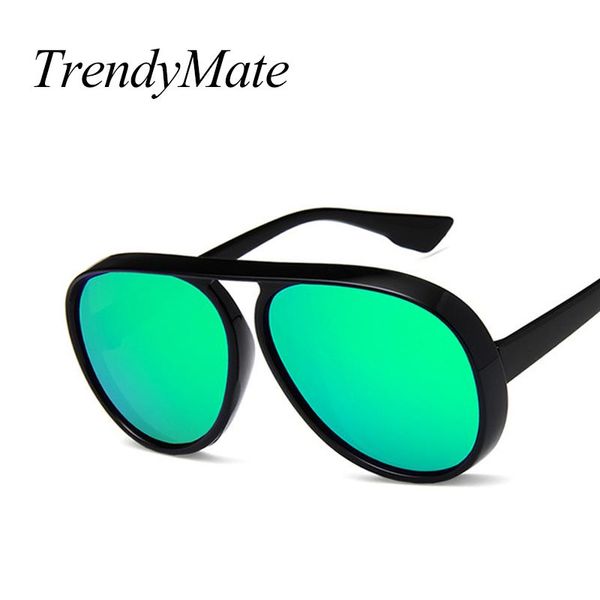 

sunglasses classic trend cat eye for women coating oval mirror sun glasses black frame eyewears fashion eyeglasses 5301m, White;black