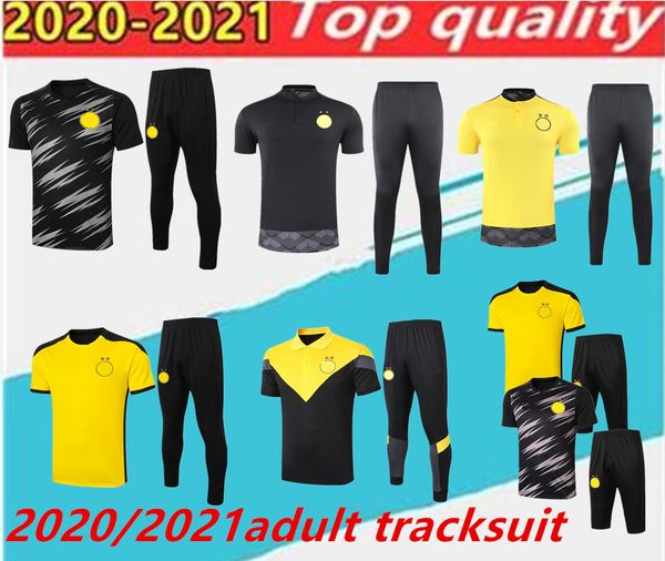 

2020/21 haaland reus borussia 2020 2021 soccer tracksuit survetement 20 21 sancho m.gotze football polo suit jogging chandal set, Black;yellow