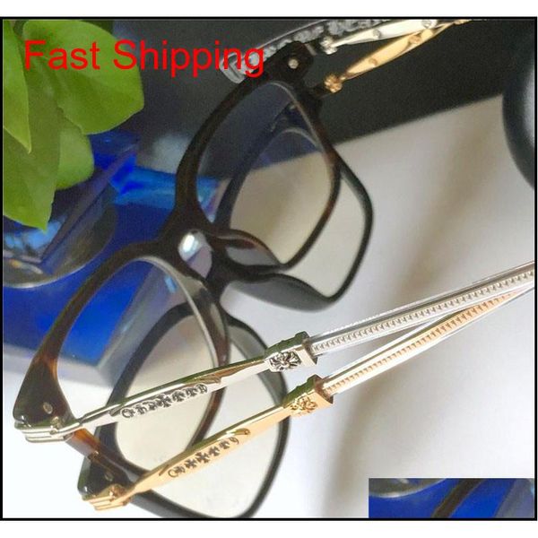 

new popular retro men optical glasses oralover punk style design retro square frame hd lens can make pres qylsvy bdehome, Black