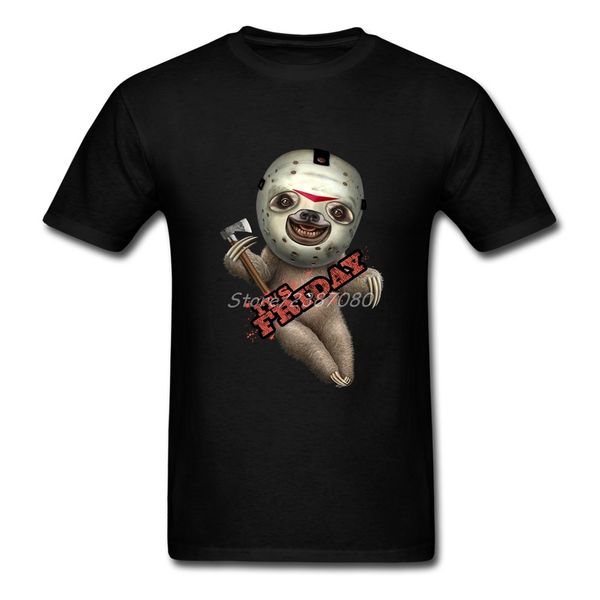 

it's friday sloth t shirt crewneck short sleeve custom funny sloth undertale big size tee shirts homme sport hooded sweatshirt hoodie