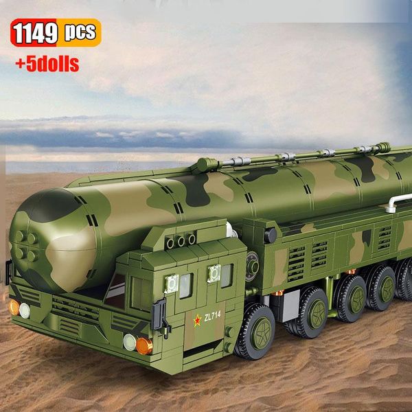 

1149 шт. армия военный df41 межконтинентальная баллистическая ядерная ракетная ракета строительные блоки солдат бронетанко для автомобилей и