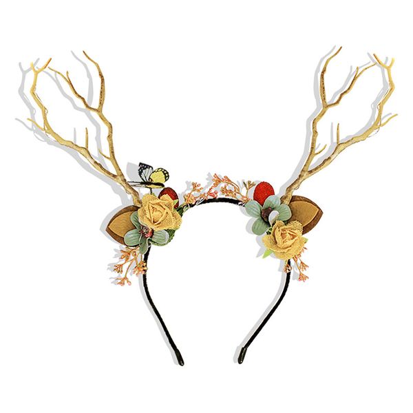 

autumn and winter deer antler hair band elk hairpin series decoration accessories
