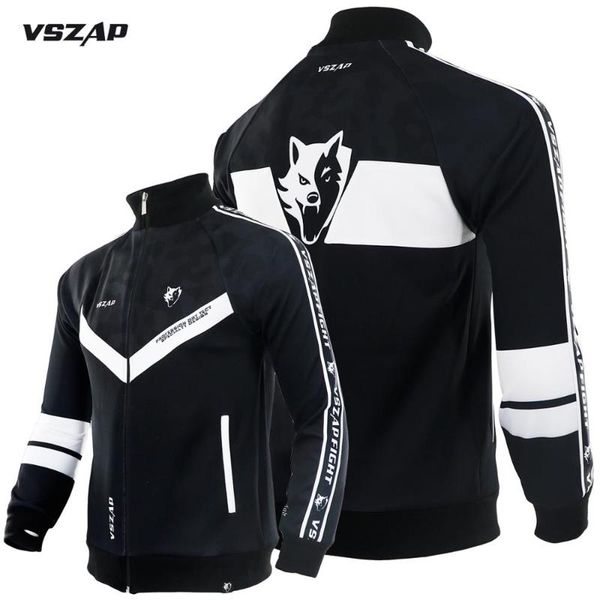 

vszap sports spring and autumn training jacket simple fitness fight men's long sleeve jacket stand-up collar windproof, Black;red