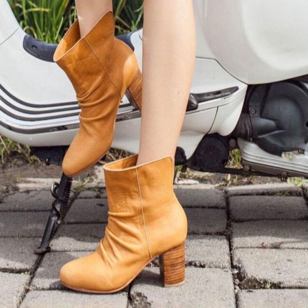 

2020 autumn winter ankle boots woman ankle boots new short zipper heeled square toe patent leather female shoes big size35-43, Black