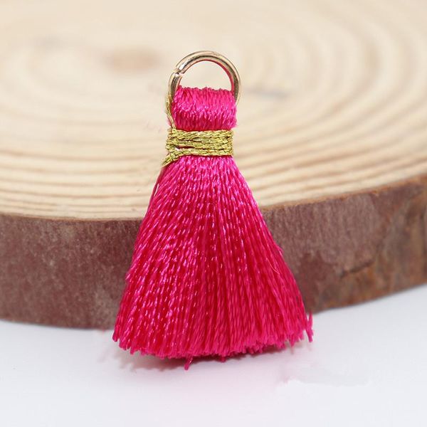 

10pcs gold thread mini tassels fringe pendant diy material color small tassels trim home curtain decor tassels ribbon with loops h jllunh