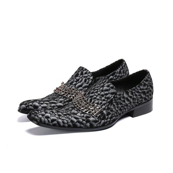 

2020 spring snake genuine skin leather brogue male casual british-style fashion shoes for oxfords men gv6j, Black