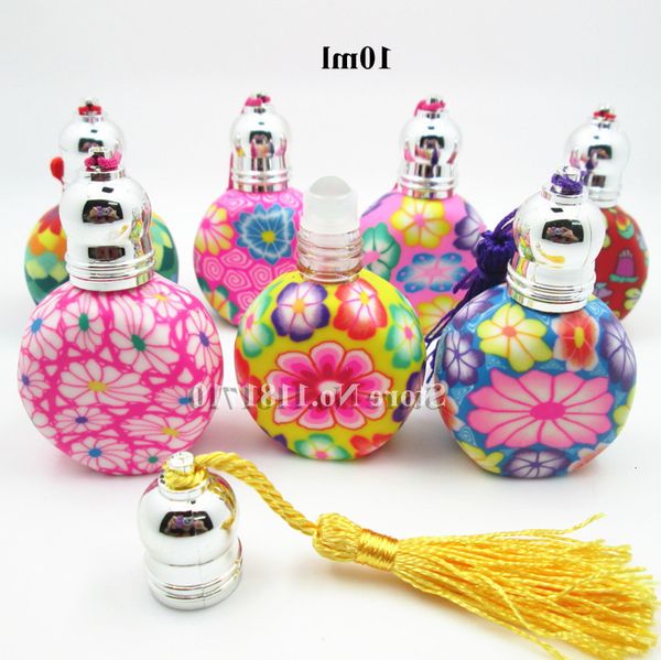 

20 unids / batch 10 ml glue perfume polyurethane hollow can fill glass bottle basic oil