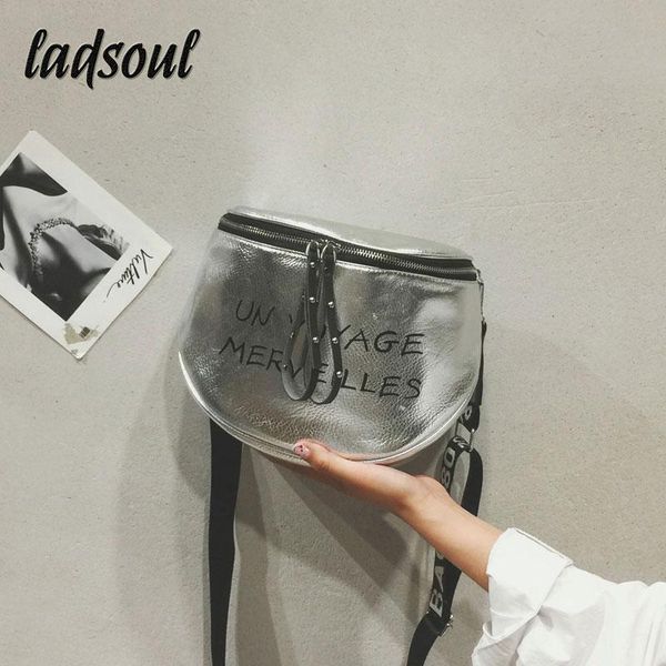 

ladsoul леди яркие поверхности досуг новый zipper алфавит сплошной цвет одно плечо сумка 4937 / g
