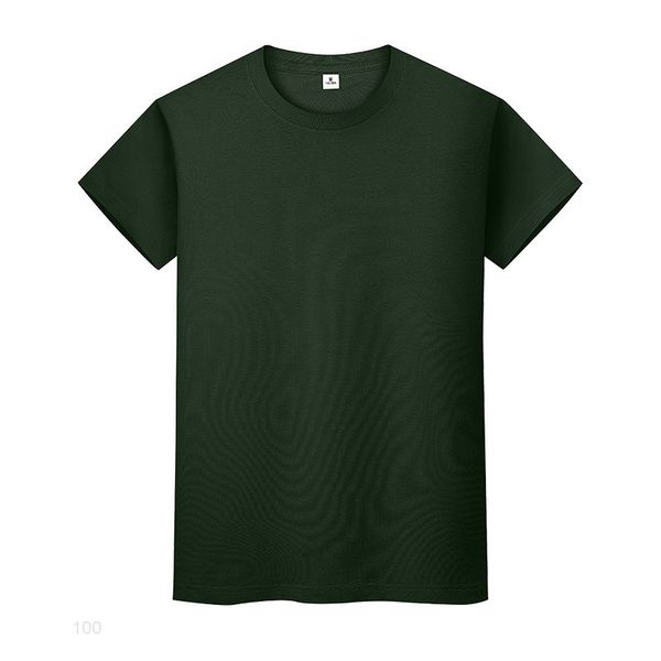 

new round neck solid color t-shirt summer cotton bottoming shirt short-sleeved mens and womens half-sleeved lj8eiio