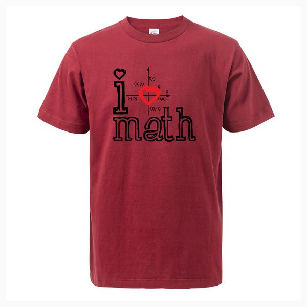 

спорт смешные футболки i love math печать 2019 летний новый стиль моды хлопка с коротким рукавом o-образным вырезом мужские футболки повседн