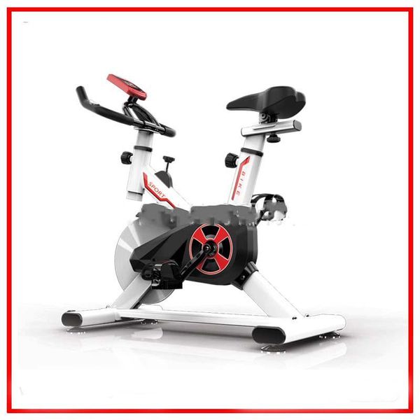 spinning bike adjustable seat big wheel led-display home machine indoor...