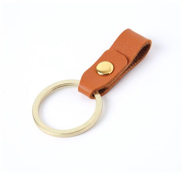 

8 bright colors pu artificial leather keychain cute gift female pu wallet keychains key rope leather key chain creative qylxtf