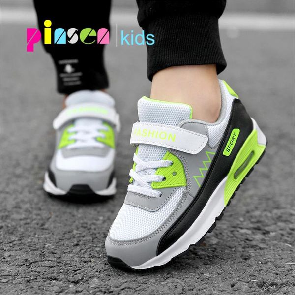 

2020 children sports shoes for boys girls running shoes air cushion damping boys sneakers soft bottom children sports, Black