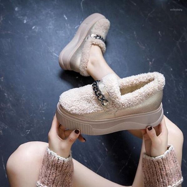 

new women cotton shoes plush warm snow boots ladies casual flat short boots solid color furry mujer botas womens platform heels1, Black