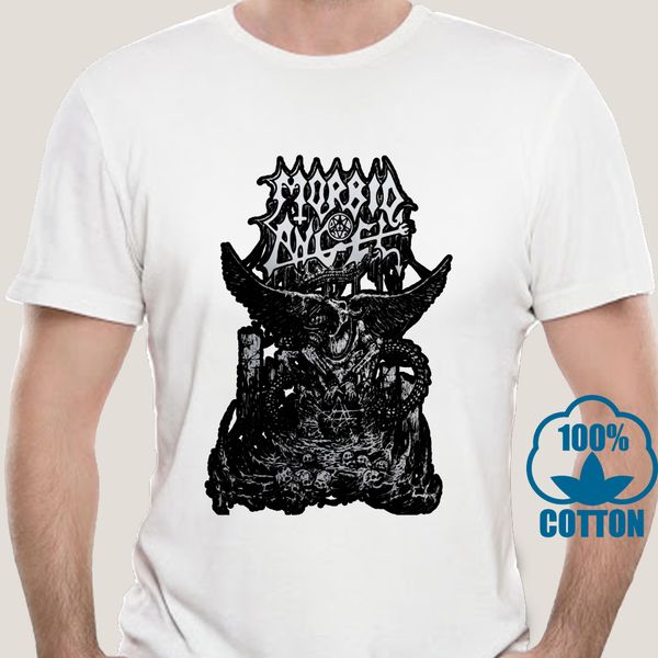 

2779a новый прохладный morbid angel tshirt red logo black metal men black tshirt размер s-3xl спорт с капюшоном hoodie