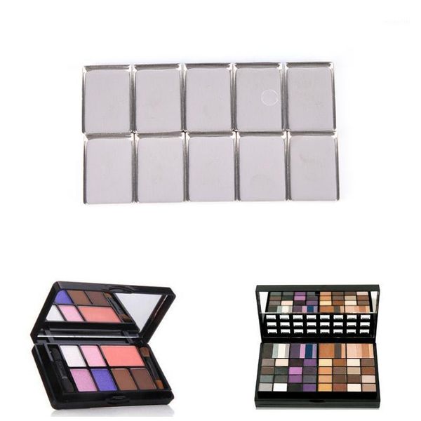 

storage bottles & jars 10pcs/lot portable empty square palette iron cases pans for eyeshadow tin makeup palettes 18*13mm1