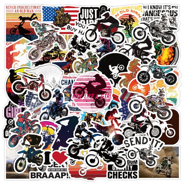 

50pcs mountain motocross motorcycle graffiti stickers lapluggage skateboard car waterproof cool sticker decal