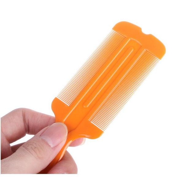 

1 pc double sided head lice comb protable fine tooth head lice nit hair combs for styling tools drop jlliqv, Silver