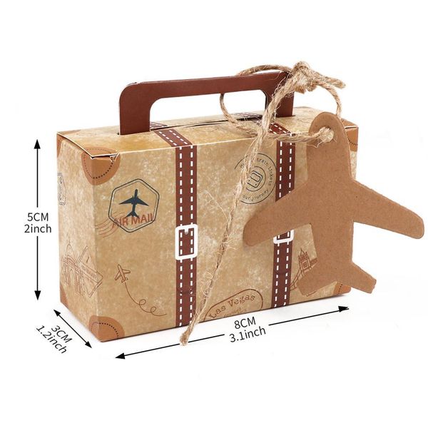 

ourwarm kraft paper candy gift box mini suitcase gifts bags party favors for guests wedding baby shower birthday decoratio bbyogf sweet07