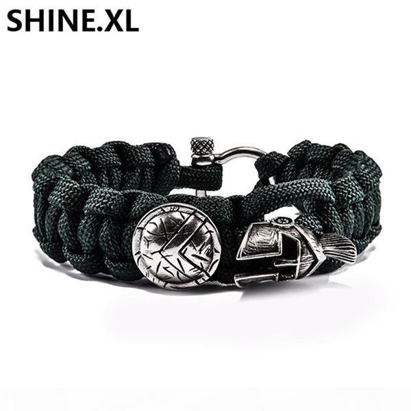 

armed forces new bracelet outdoor survival military rule umbrella rope helmet shield bracelet umbrella rope survival bracelet, Black