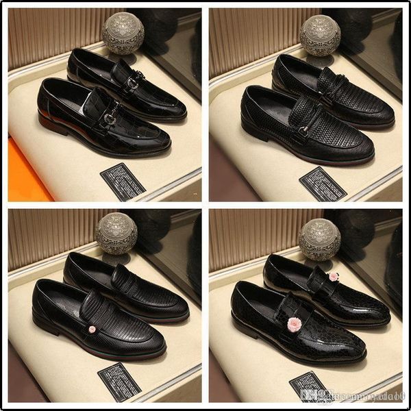 

c6 2020 men oxford shoes wingtip genuine leather luxury lace up mens dress shoes black wedding party office formal shoes size 39-45 33