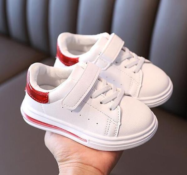 

осень девочек для мальчиков спортивная обувь мягкое дно 2020 дети детские кроссовки повседневный дети плоский кроссовки белый холст обувь jl, Black