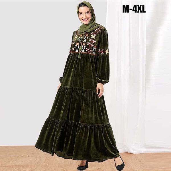 

9106 женской мода большого размера рукав бант золотой бархат шарф юбка вышитого длинные skirtembroidered длинного шарфа skirtwithout vkhrh v, Black;gray