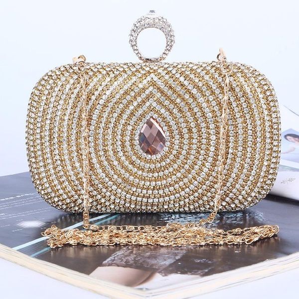

handmade unique diamond evening bag/clutch with satin/pu for wedding/banquet/party/porm retail/wholesale
