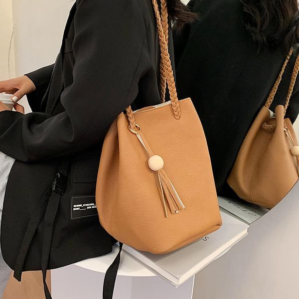 

new unique design bucket bag underarm bag handbag & elegant french shoulder width 24cm height 27cm thickness 15cm