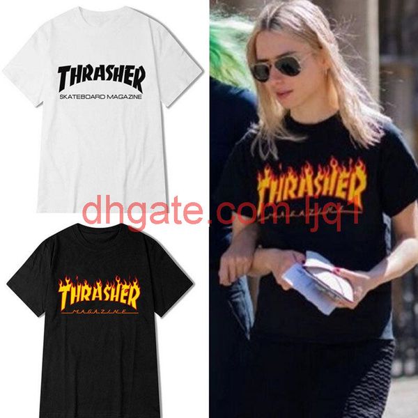 

2020 brand men women t shirts cotton tee, White;black