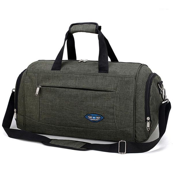 

arm green waterproof nylon travel handbag men crossbody weekend bags red vintage casual duffel shoulder bags large overnight bag1