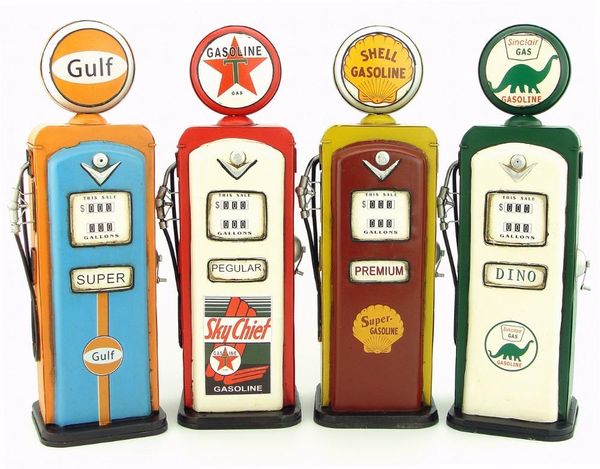 

antique classical model retro vintage wrought metal crafts for home decoration or birthday gift american old gas pump