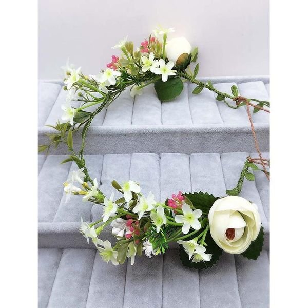 

women wedding flower wreath bride headdress ornaments kids party floral garlands bridesmaid hair band pgraphy jewelr qylqie