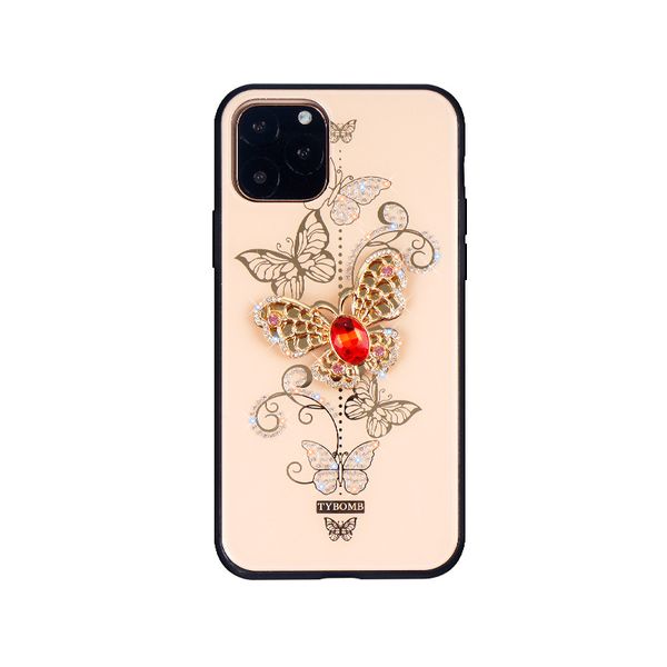 

fashion phone case for iphone 12 mini 12/12pro 12promax 11/11pro/11pro max butterfly pattern with rhinestone popular protective rear cover