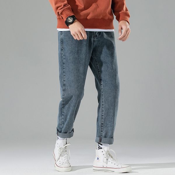 

straight denim men's loose - spring and autumn ins fashion brand korean style trendy jeans pantswide leg pants wide leg pantspants men, Blue