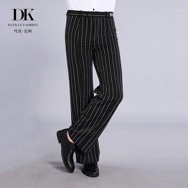

ballroom dancing competitions men's pants modern dance stripe trousers1, Black;red