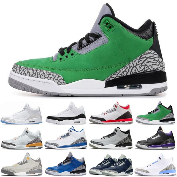 

new arrival 3 3s fragment jumpman men basketball shoes black white laser orange tinker unc mens trainers sports sneakers size 7-13