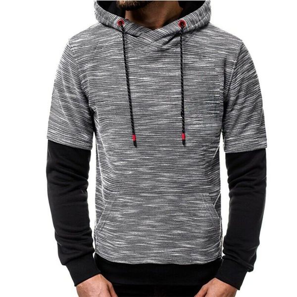 

mens hoodie casual warmer hooded jacket coat sweatshirt winter work wear clothes, Black