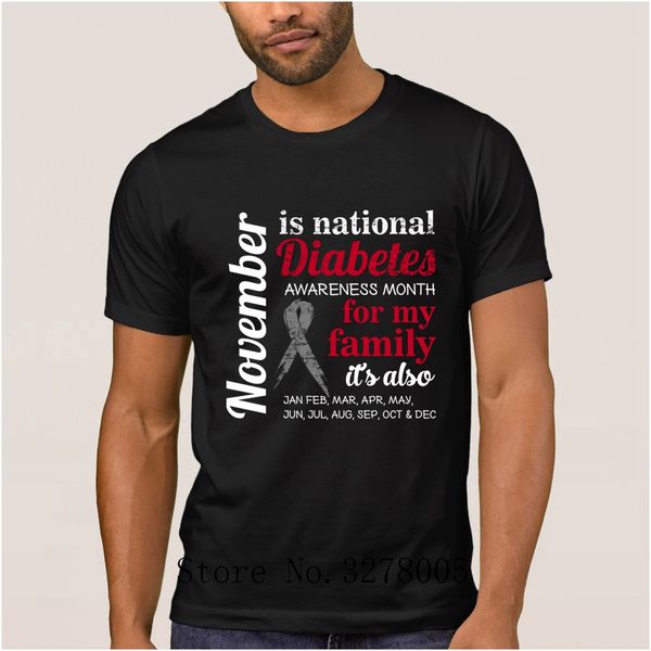 

november national diabetes awareness month t shirt for leisure t shirt spring autumn tshirt for sport hooded sweatshirt hoodie