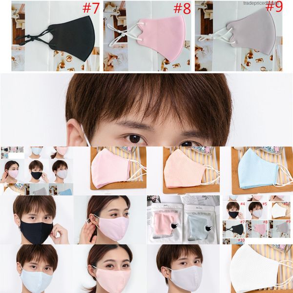 

summer adults silk protective fashion ice face mask sun anti dust ultraviolet-proof masks zy23
