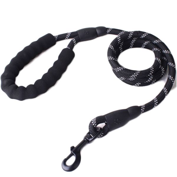 

new pet supplies hook circular rope dog traction rope with safe reflective light dog chain dog nylon belt suitable for medium/la 23 j2
