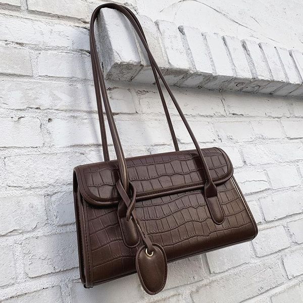 

shoulder bags veryme large capacity underarm women simple casual women's bag leather purse handbags retro shopper totes sac luxe