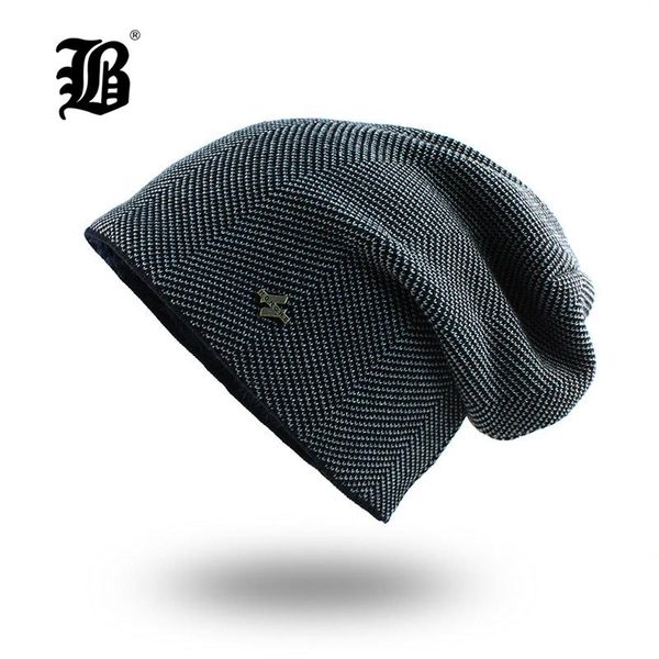 

flb] winter hats for men beanies bonnet knitted men's casual bonnets plaid gorras warm thicker double layer skullies capsf17067 sqcopn, Black;white
