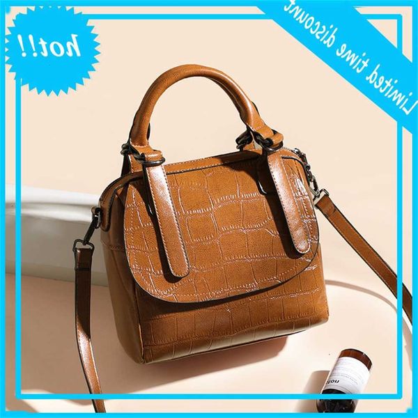 

women 2020 new leather handbag crocodile pattern women's shoulder bag
