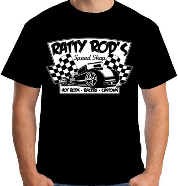 

sport 2019 100% cotton mens premium ratty rods t-shirt rat rod 3 window w17477 tee shirt