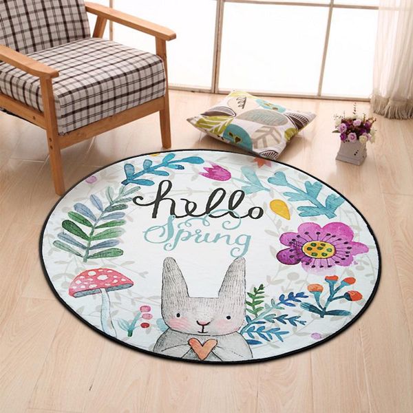 

3d mat cartoon carpet area rug for living room round yoga mat for kids bedroom carpets door alfombras vloerkleed 1pc/lot